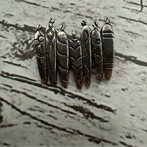 Anishinaabe silversmith Josef Reiter: 7 Sisters Brooch